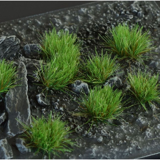 Gamers Grass Strong Green – 6 mm (Wild) | Zielone kępki trawy do dioram i podstawek